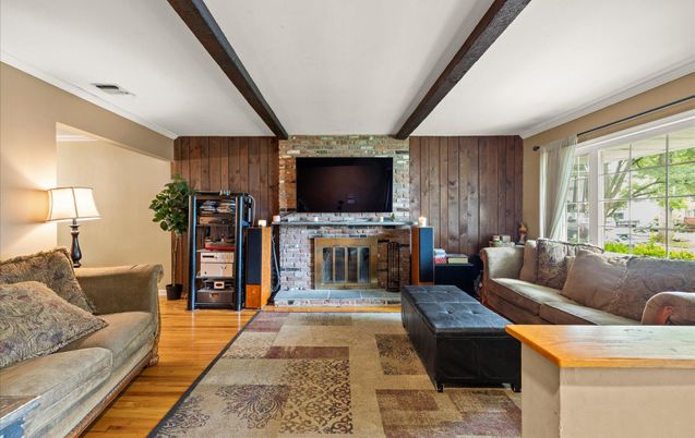 Fireplace, Interior, Living room, Wood Texture Flooring
