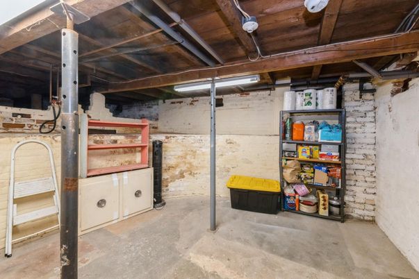 Interior, Stone Walls, Wooden Beams