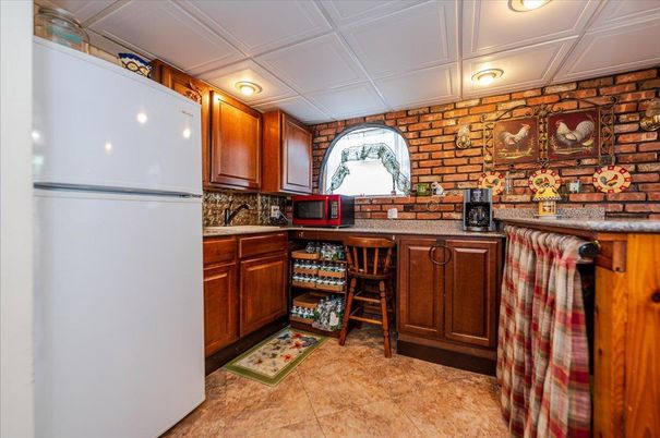 Interior, Recessed Lighting, Stone Walls