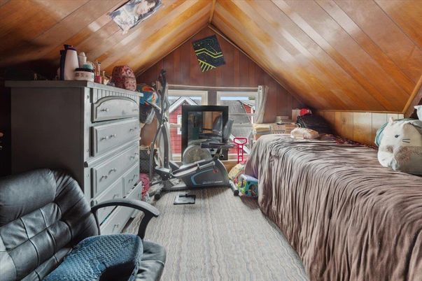 Bedroom, Interior, Wooden Ceilings, Wooden Walls
