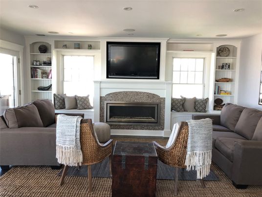 Fireplace, Interior, Living room, Recessed Lighting