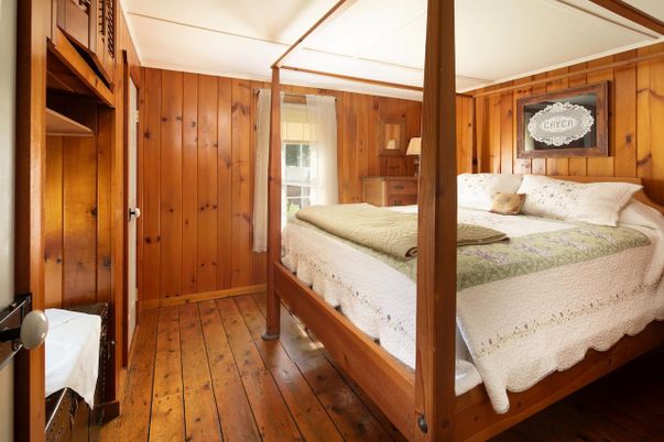 Bedroom, Interior, Wood Texture Flooring, Wooden Walls