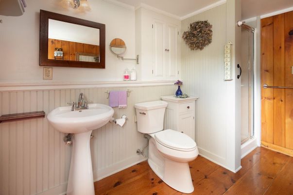 Bathroom, Interior, Wood Texture Flooring