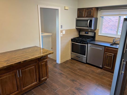 Interior, Kitchen, Wood Texture Flooring