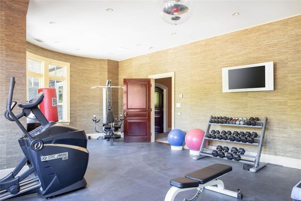 Fitness Equipment, Gym, Interior, Recessed Lighting