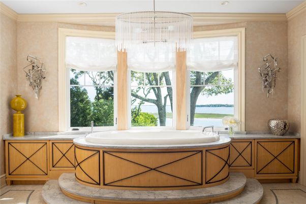 Bathroom, Chandelier, Interior, Pendant Lights, Water