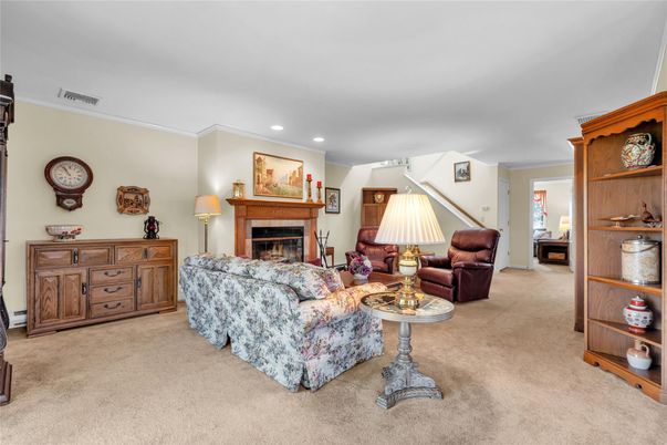Fireplace, Interior, Living room, Recessed Lighting