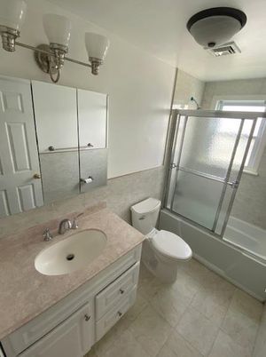 Bathroom, Dual Sink Vanities, Glass Shower, Interior