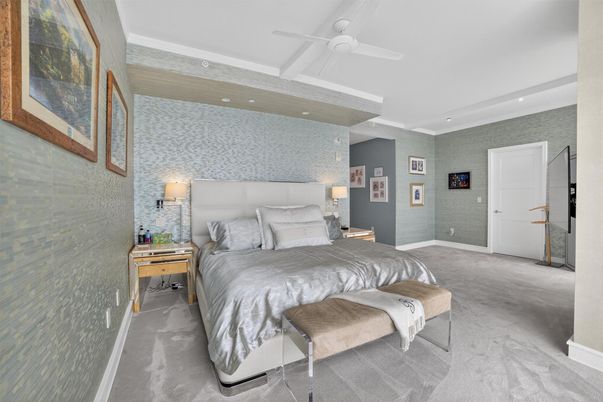 Bedroom, Interior, Recessed Lighting
