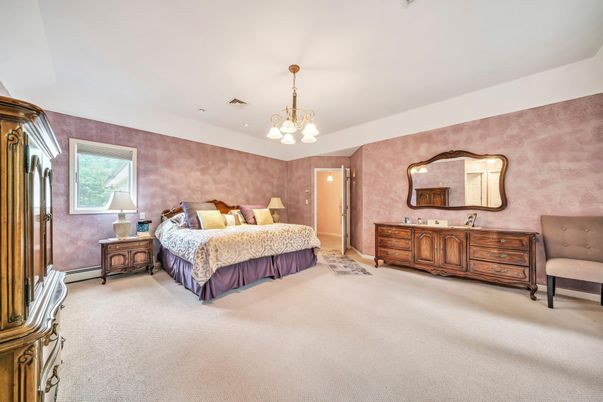 Bedroom, Chandelier, Interior, Recessed Lighting