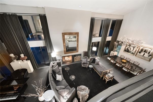Dining room, Fireplace, Interior, Living room