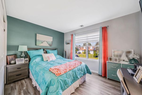 Bedroom, Interior, Wood Texture Flooring