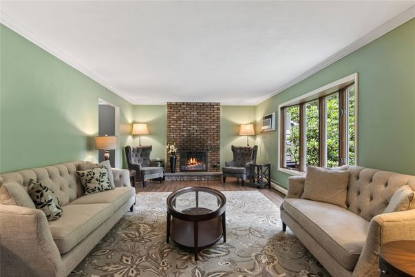 Fireplace, Interior, Living room, Stone Walls, Wood Texture Flooring