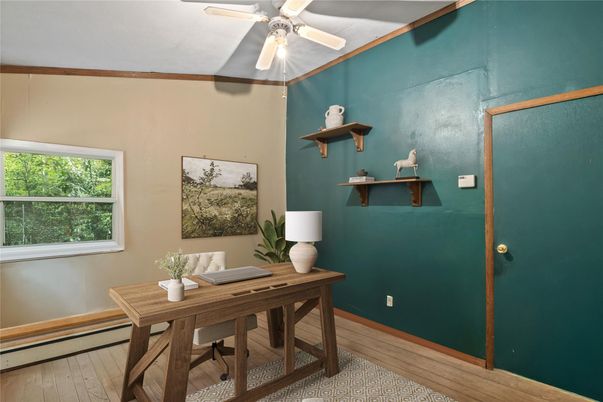 Home Office, Interior, Wood Texture Flooring