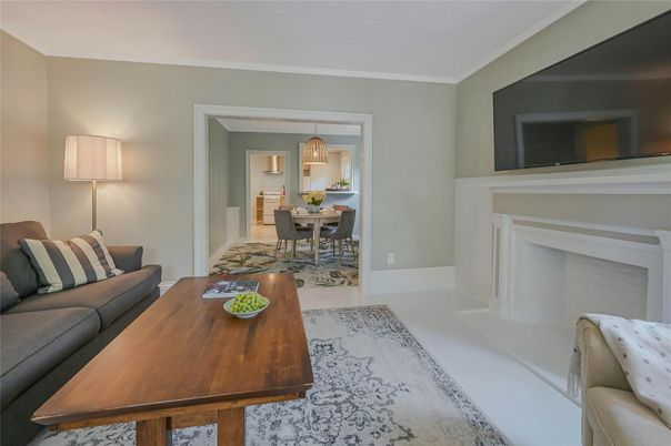 Dining room, Fireplace, Interior, Living room