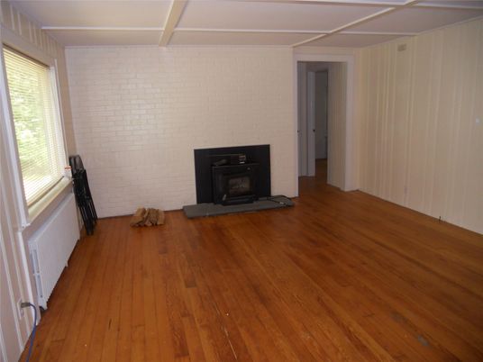 Empty room, Fireplace, Interior, Wood Texture Flooring