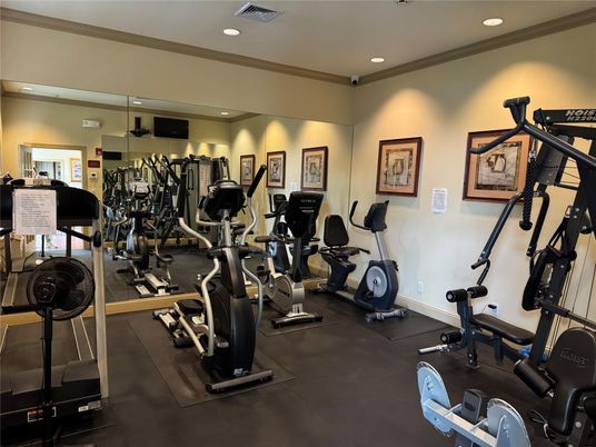 Fitness Equipment, Gym, Interior, Recessed Lighting