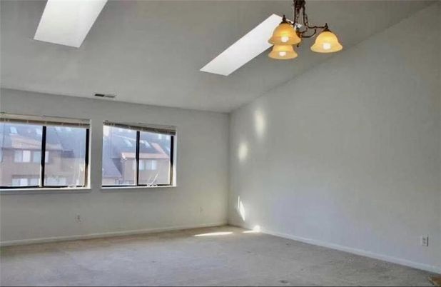 Chandelier, Empty room, Interior