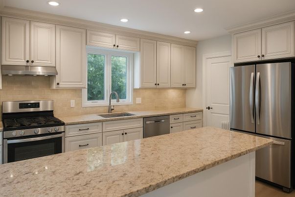 Interior, Kitchen, Recessed Lighting, Stainless Steel Appliances