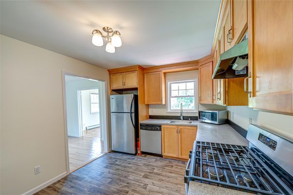 Interior, Kitchen, Wood Texture Flooring