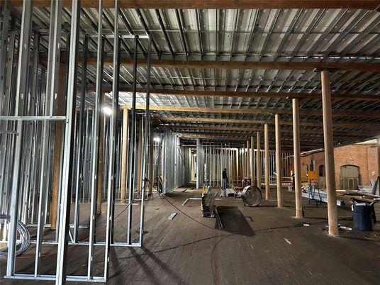 Fitness Equipment, Interior, Stone Walls, Wooden Beams