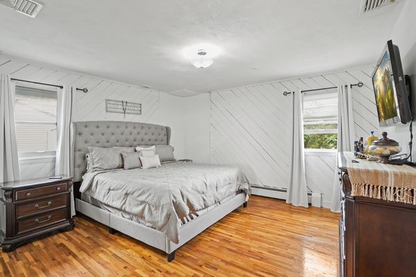 Bedroom, Interior, Wood Texture Flooring