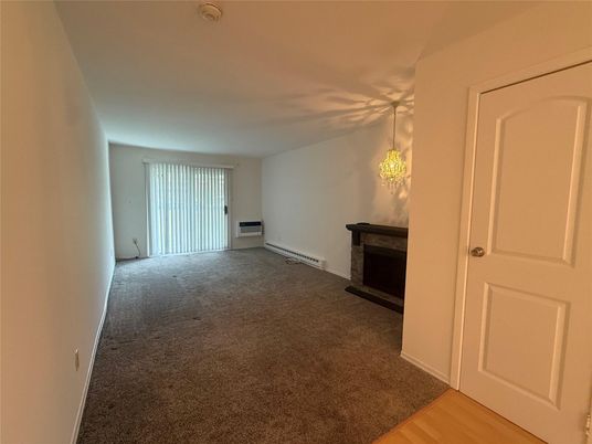 Empty room, Fireplace, Interior