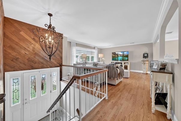 Chandelier, Interior, Living room, Wooden Ceilings, Wood Texture Flooring