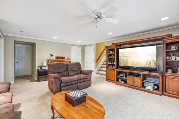Interior, Living room, Recessed Lighting