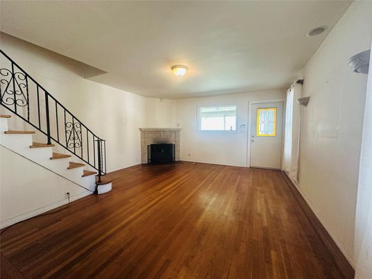 Empty room, Fireplace, Interior, Wood Texture Flooring