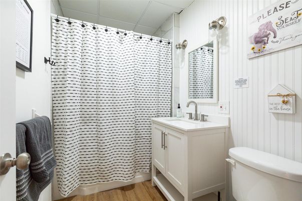 Bathroom, Interior, Wood Texture Flooring