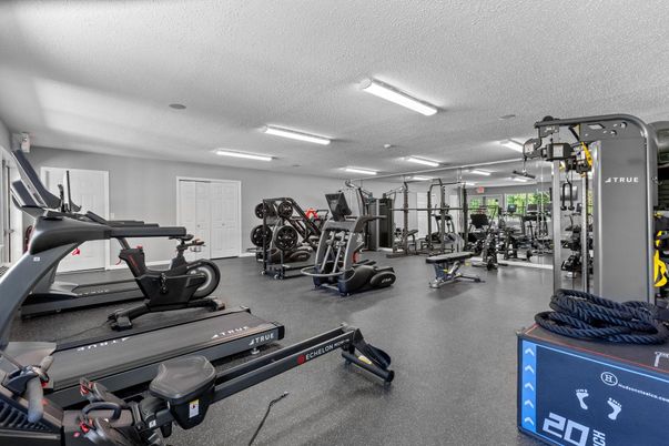 Fitness Equipment, Gym, Interior, Recessed Lighting