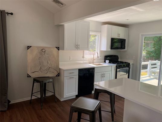 Interior, Kitchen, Wood Texture Flooring