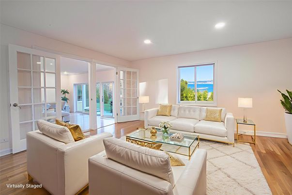 Interior, Living room, Recessed Lighting, Water, Wood Texture Flooring