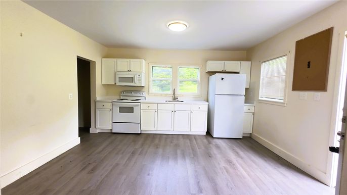 Interior, Kitchen, Wood Texture Flooring
