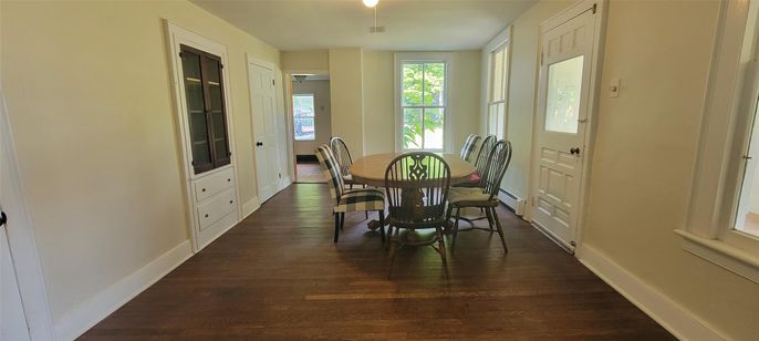 Dining room, Interior, Wood Texture Flooring
