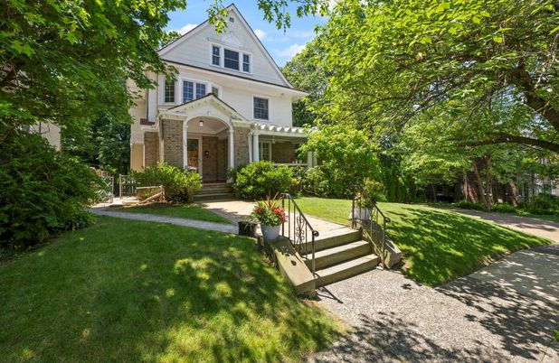 Backyard, Exterior, Facade, Brick Facade, Queen Anne Victorian