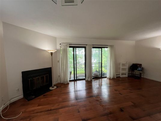 Empty room, Fireplace, Interior, Wood Texture Flooring
