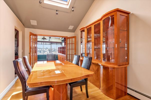 Dining room, Interior, Wood Texture Flooring