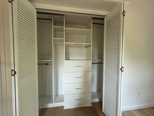 Interior, Walk-in Closets, Wood Texture Flooring
