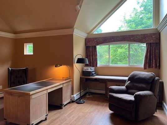 Home Office, Interior, Wood Texture Flooring