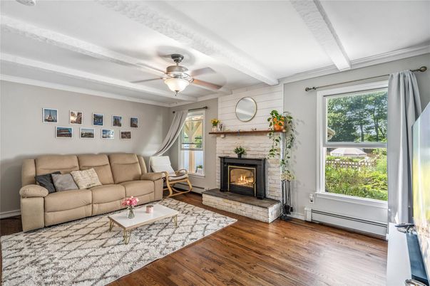Fireplace, Interior, Living room, Wood Texture Flooring