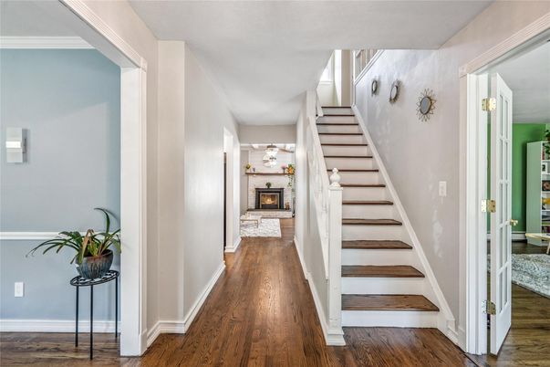 Fireplace, Interior, Wood Texture Flooring