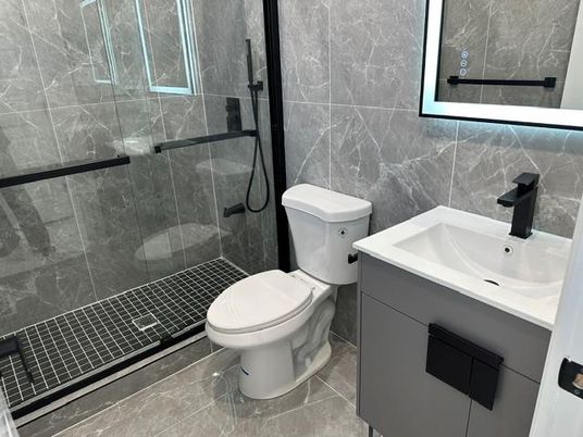 Bathroom, Glass Shower, Interior