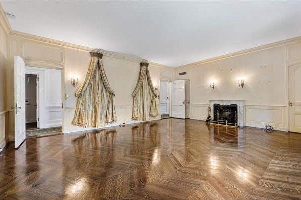 Empty room, Fireplace, Interior, Wood Texture Flooring
