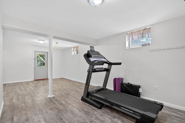 Fitness Equipment, Interior, Wood Texture Flooring