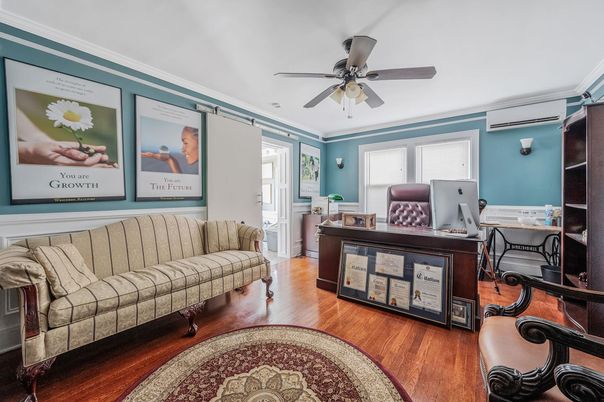 Home Office, Interior, Wood Texture Flooring