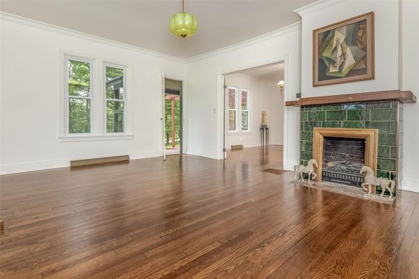 Empty room, Fireplace, Interior, Wood Texture Flooring