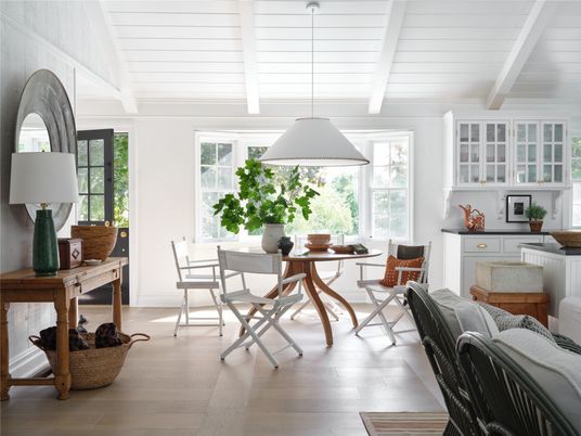 Dining room, Interior, Wood Texture Flooring