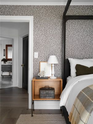Bedroom, Interior, Wood Texture Flooring